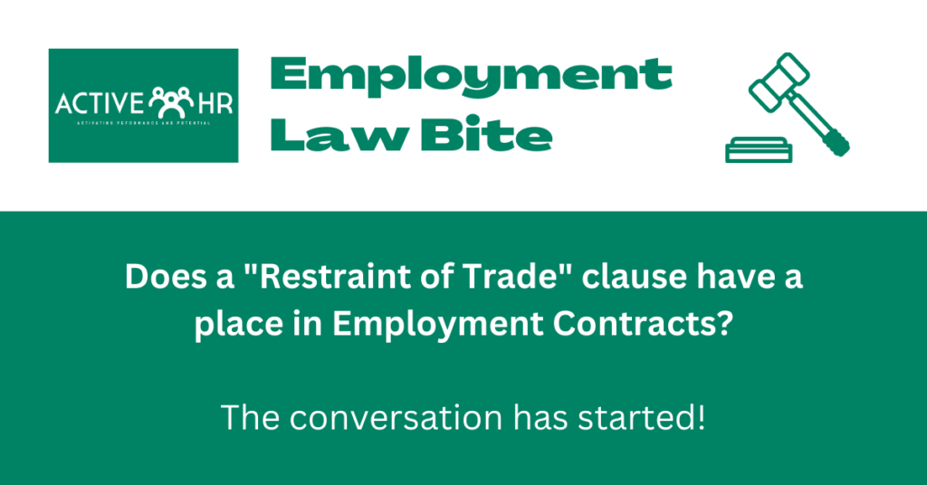 Employment Law Bite Banner_Restraints of trade clause blog image
